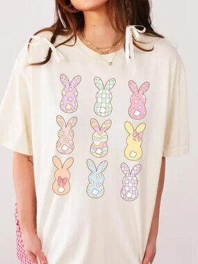 Graphic Cute Easter Shirt, Easter Bunny Shirt, Happy Easter Tee Gift